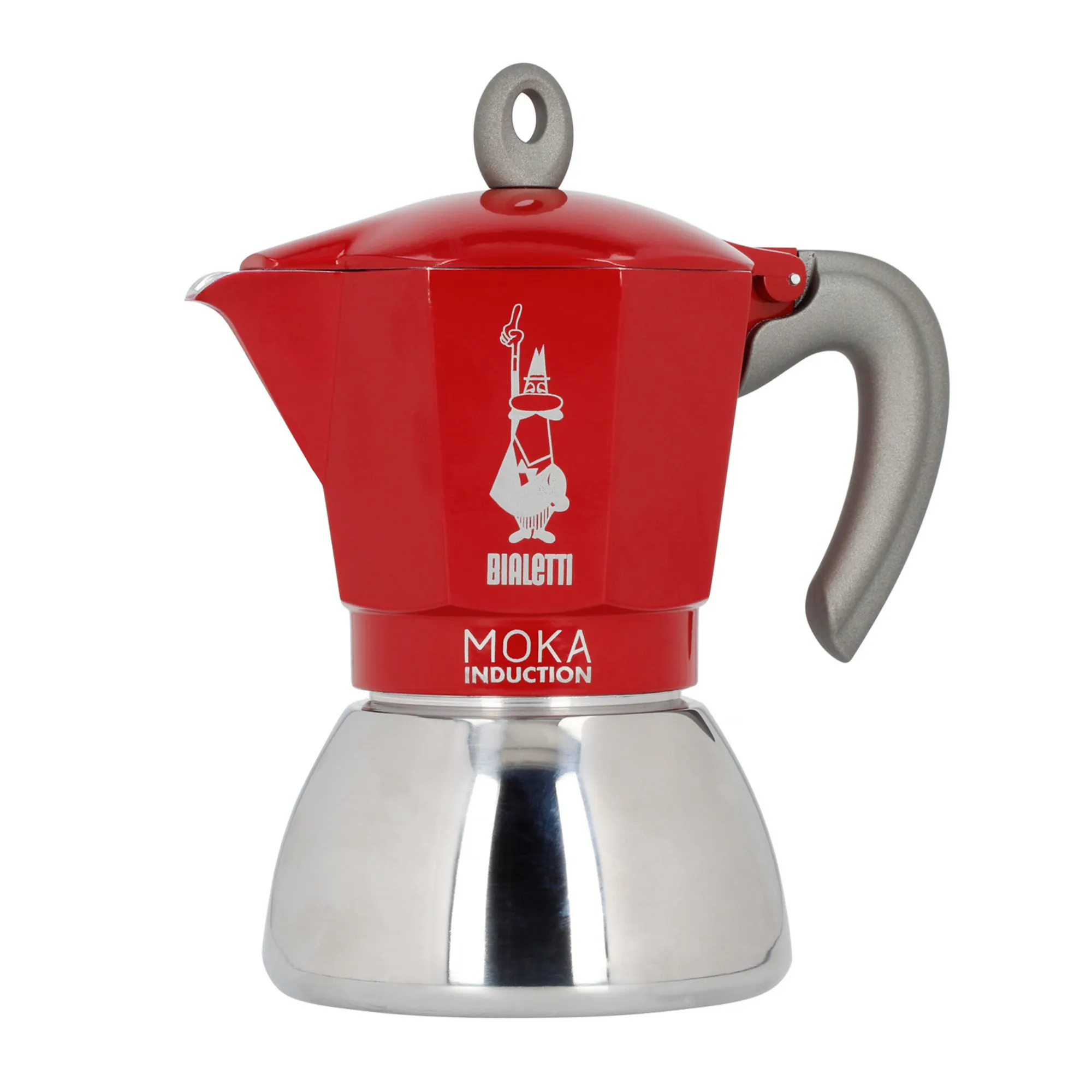 Kawiarka do kuchenki indukcyjnej NEW MOKA 6tz 280 ml czerwona BIALETTI Kawiarka do kuchenki indukcyjnej NEW MOKA 6tz 280 ml czerwona BIALETTI