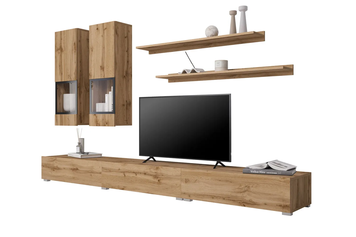 Meblościanka 5-częściowa BAROS 10 dąb wotan - 24N0BM10