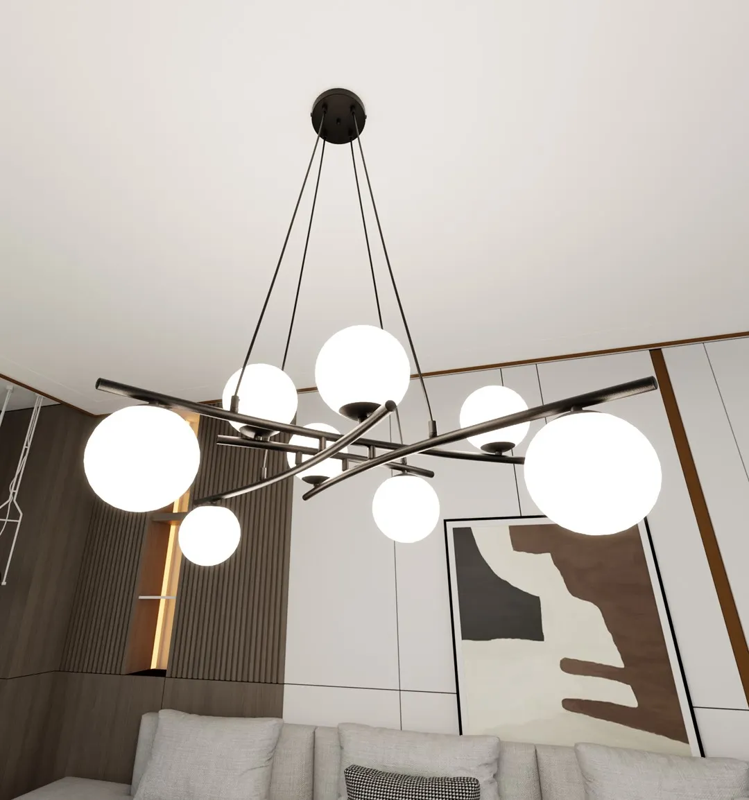 Lampa wisząca ESSA Czarny 1201/8 - 1201/8