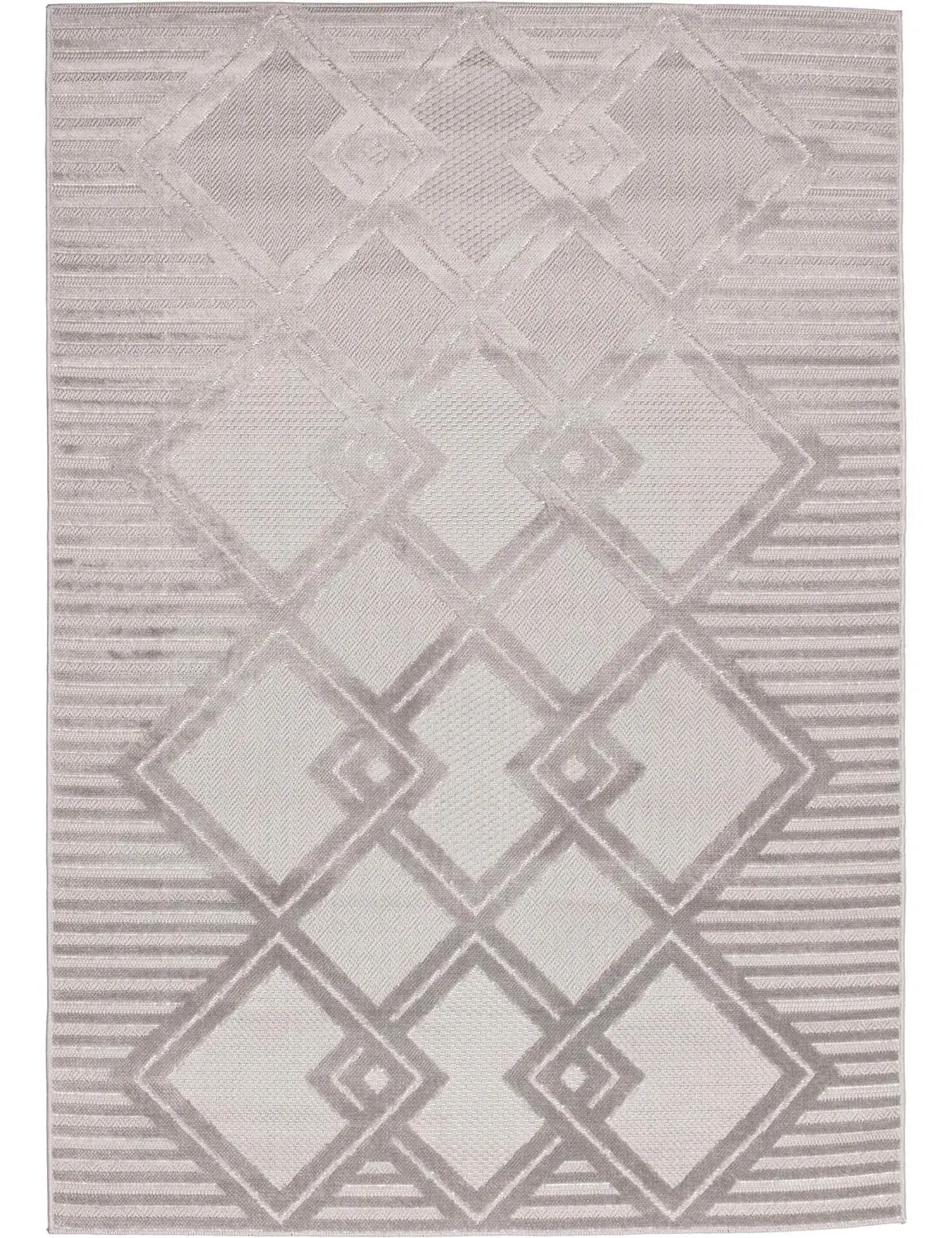Dywan DORA 160x220cm romby szary