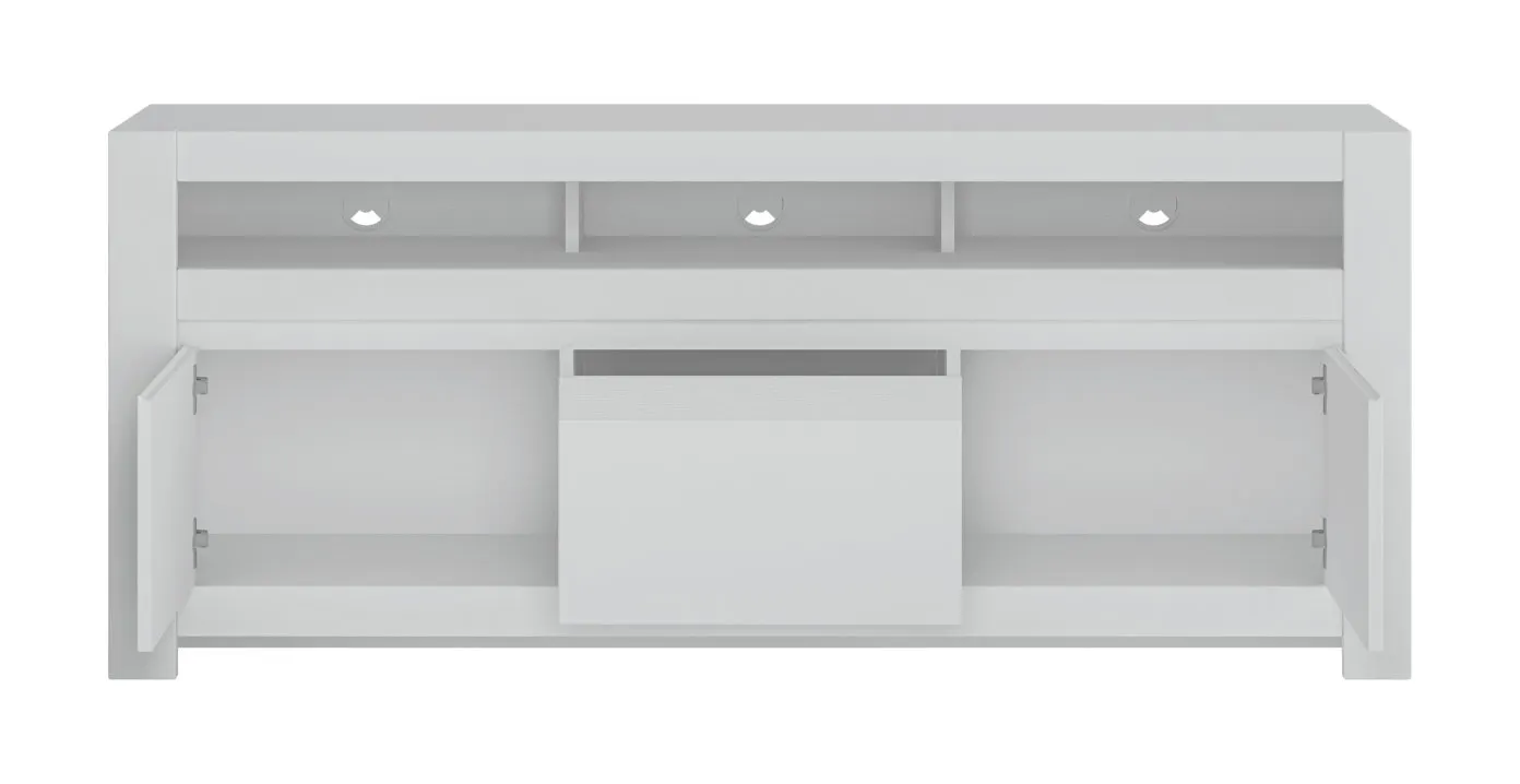 Szafka RTV 2-drzwiowa z 1 szufladą NOVI NVIF01 Biały - 6000000008096