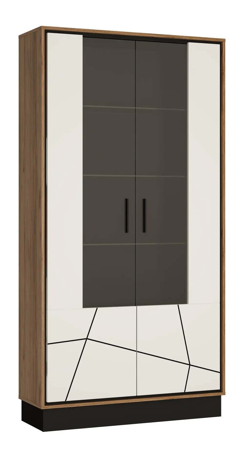 BROLO BROV02 WITRYNA 2D DĄB CATANIA /CZARNA PERŁA/MDF BIAŁY HG BROLO BROV02 WITRYNA 2D DĄB CATANIA /CZARNA PERŁA/MDF BIAŁY HG