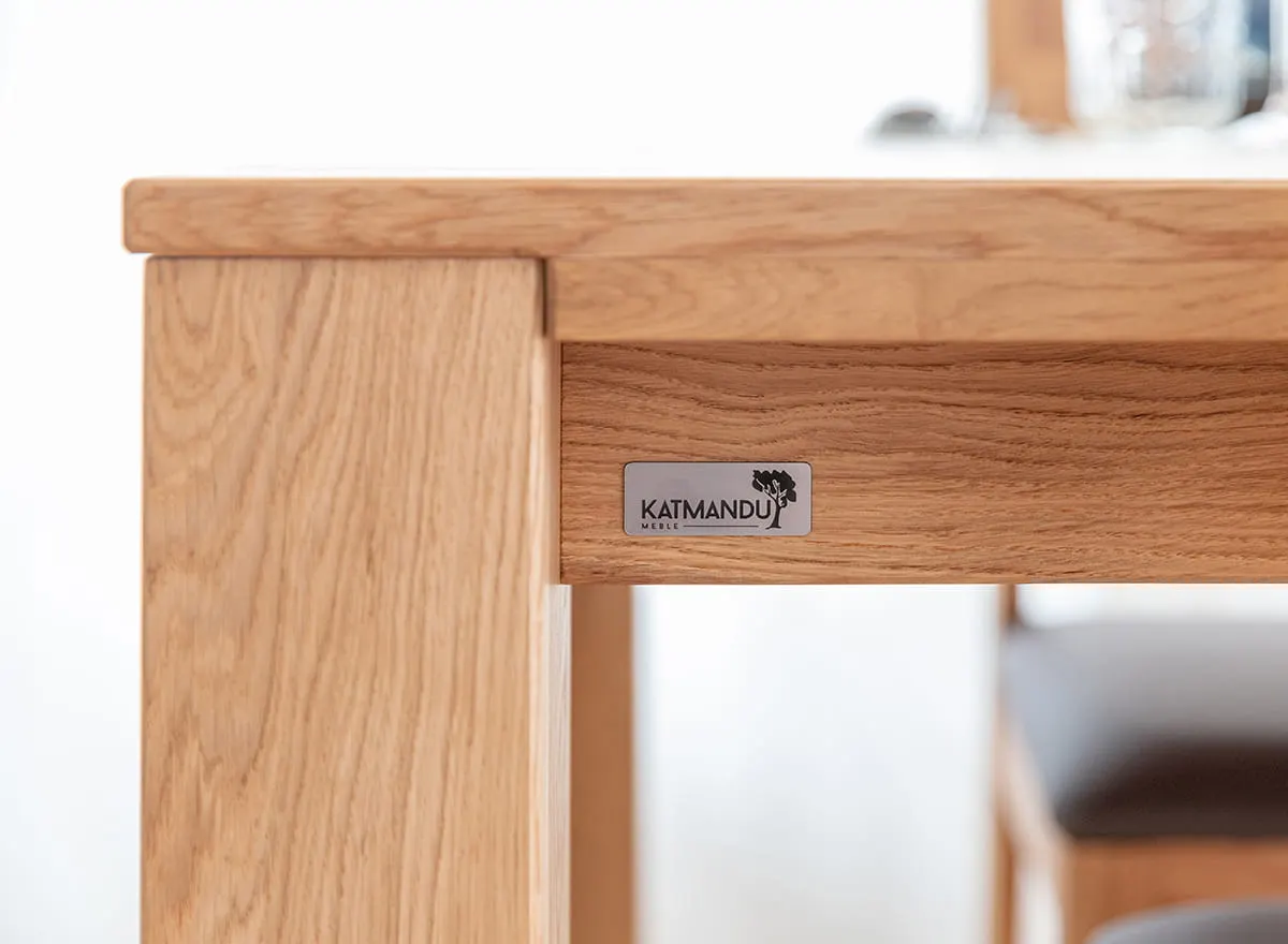 Stół dębowy GAIA 100x200, blat 4cm - dąb olejowany - GAIA100X200