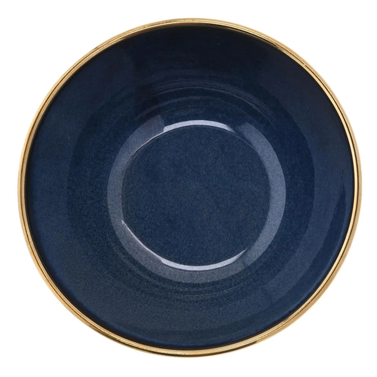 image talerz, miska, ceramiczny, navy, złota obwódka