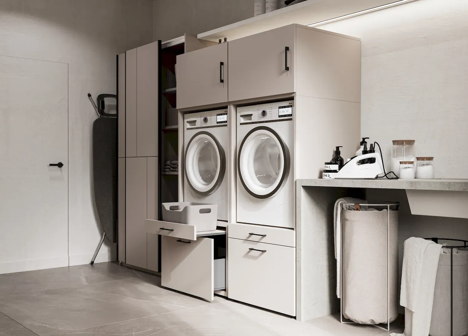 Zabudowa na pralkę lub suszarkę AZA wysuwana półka kaszmir - 30KSME60