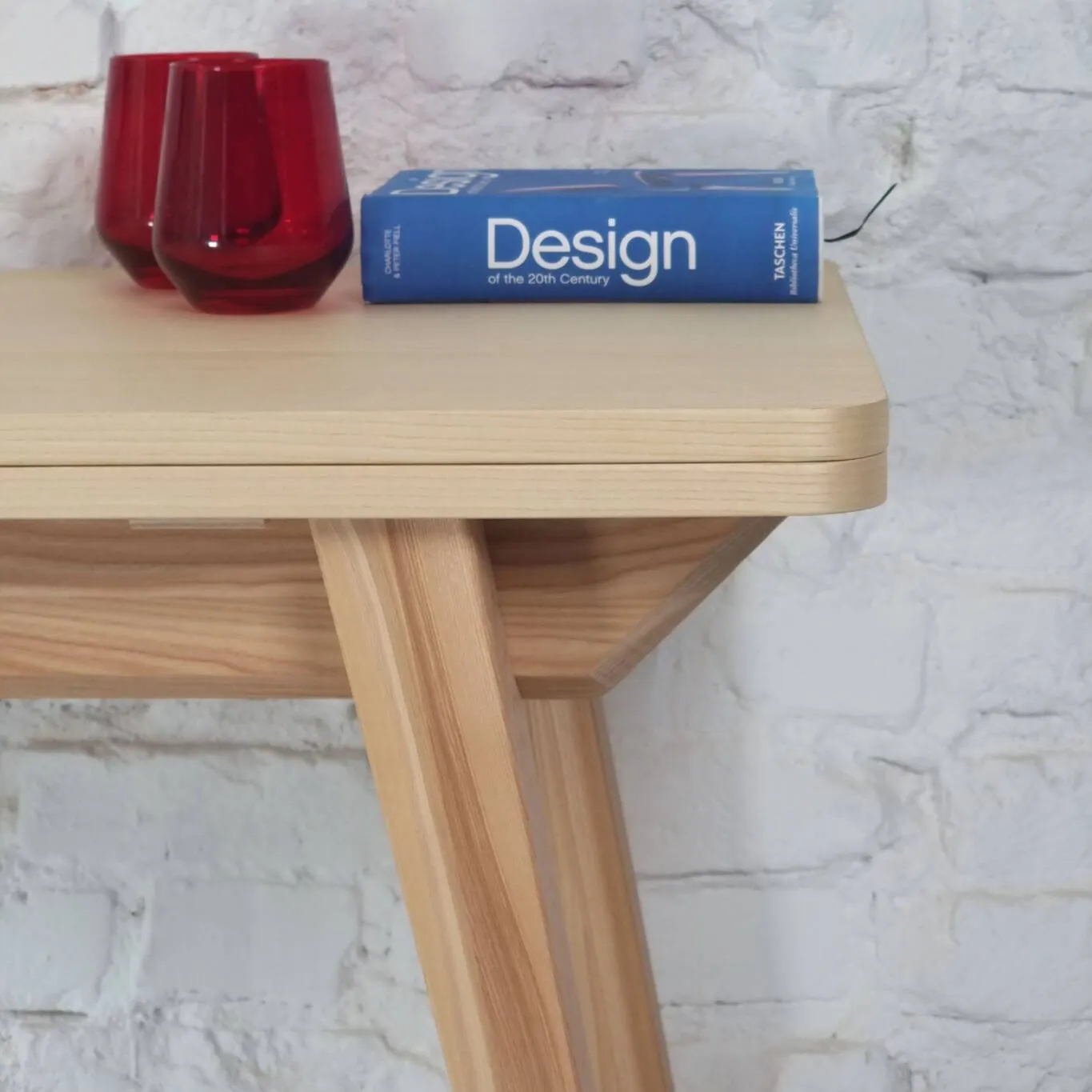 Stół drewniany rozkładany ENVELOPE 60x95-130cm biały jesion naturalny - NRGBTE_ASH_WHITE