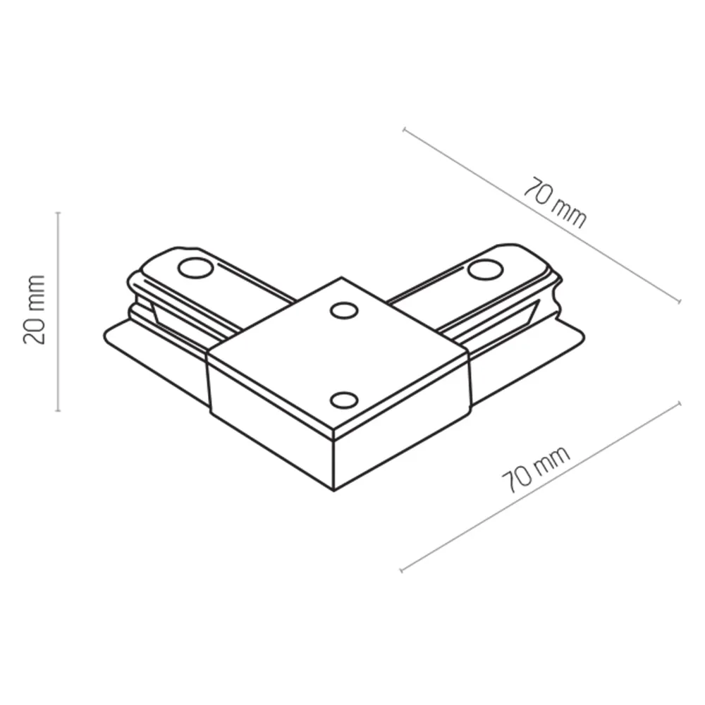 Tracer Złącze Kątowe Czarne Tracer Connectors - TK_4070