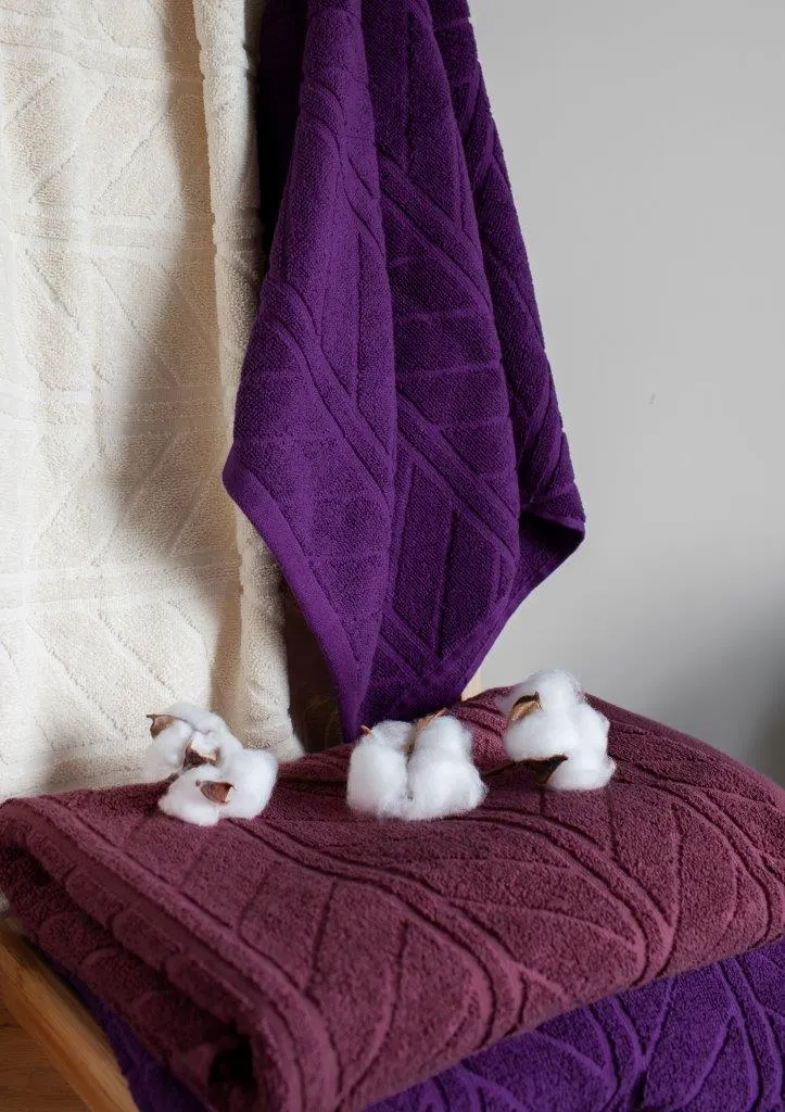 Ręcznik frotte RELIEF 50x90 gramatura 500 różowy - FARO_30233