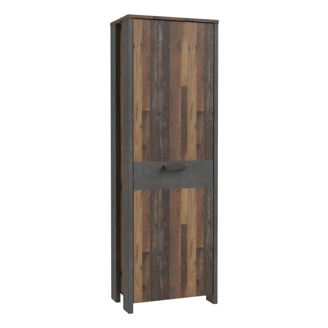 Szafa CLIF L 1-drzwiowa z panelem 67 cm,old wood vintage, beton Szafa CLIF L 1-drzwiowa z panelem 67 cm,old wood vintage, beton