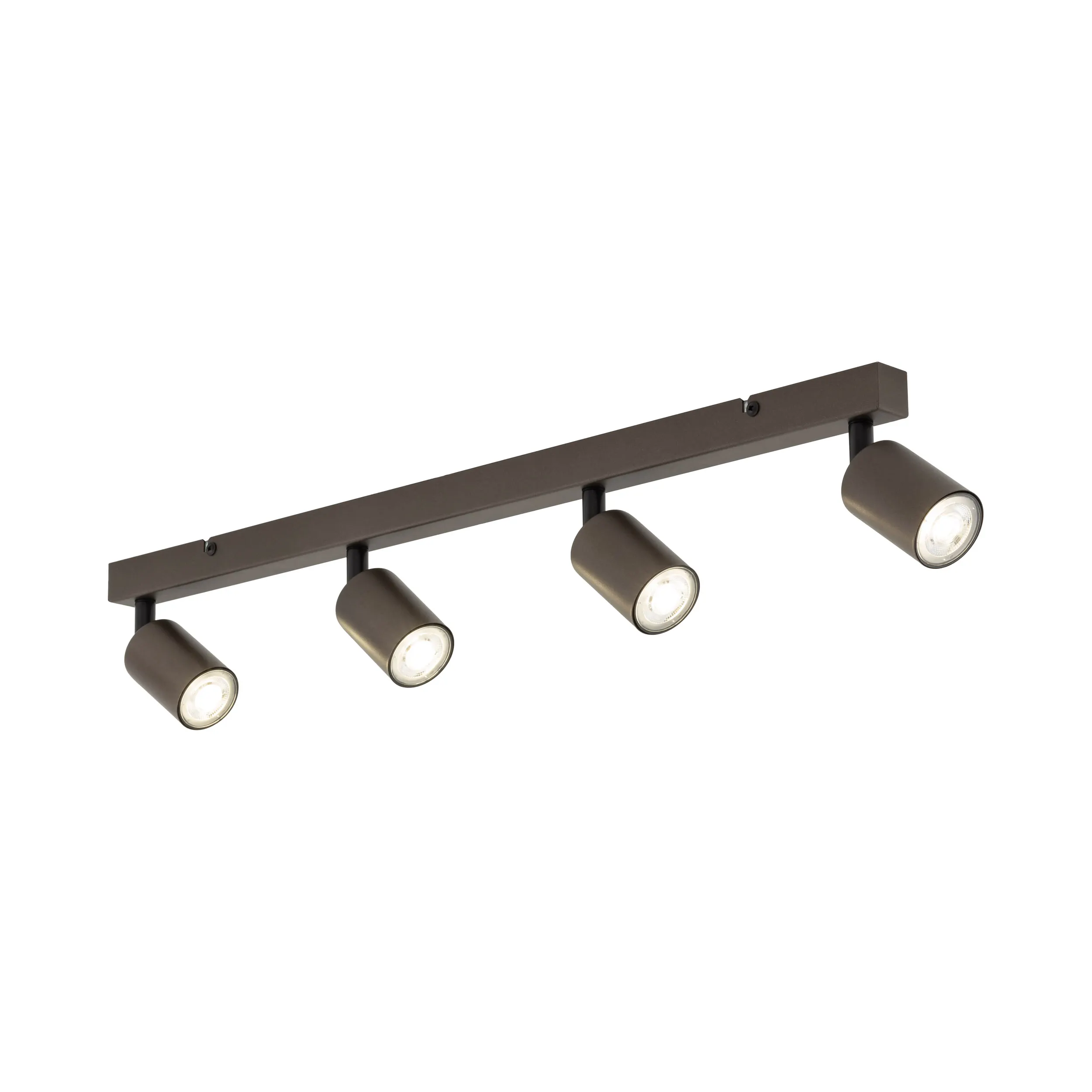 Lampa sufitowa TOP brązowa metalowa regulowana na listwie 83x19x15cm - TK_6182