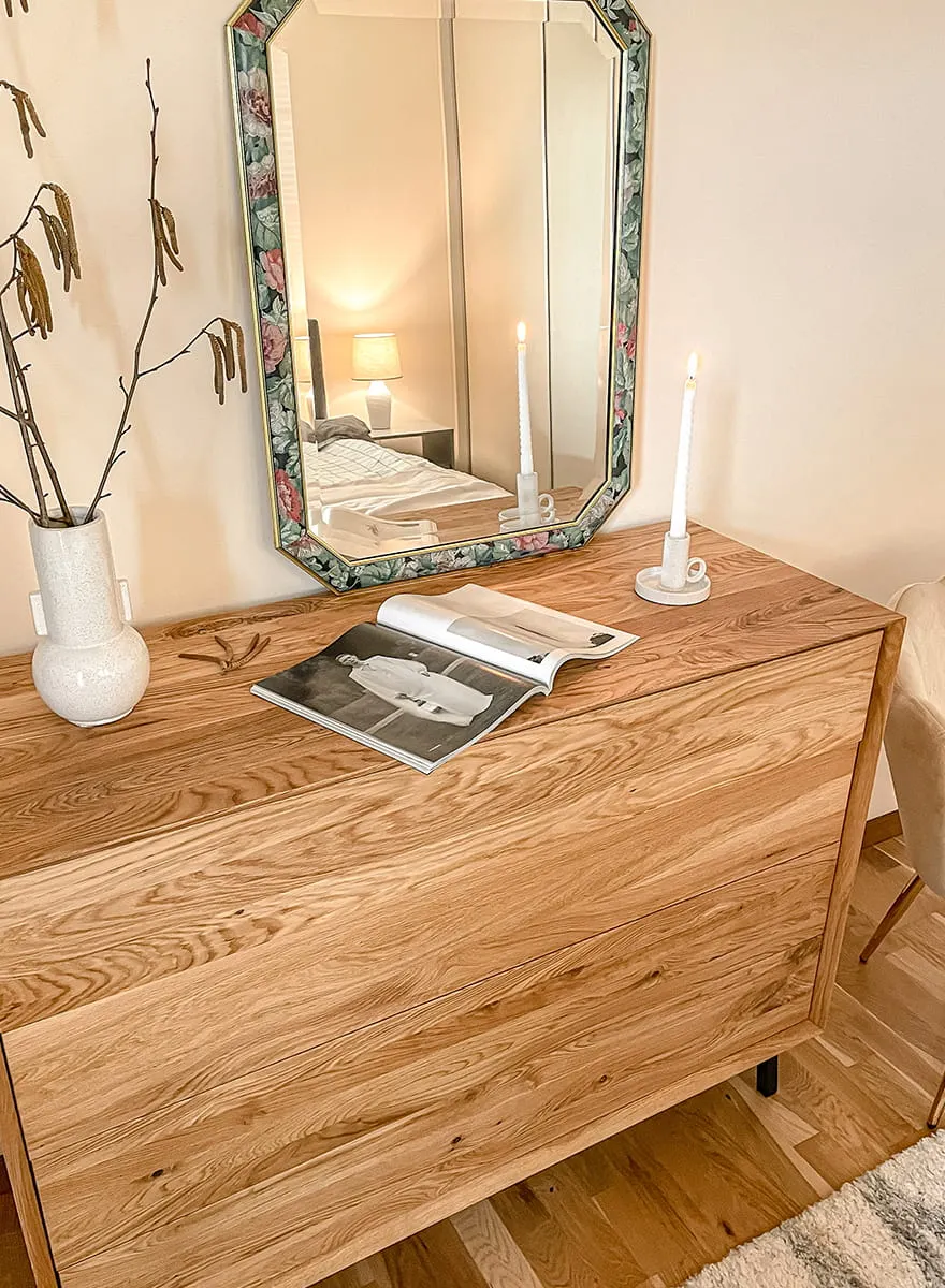 Komoda MODERN LOFT z 4 szufladami - dąb olejowany - PLMOL04D