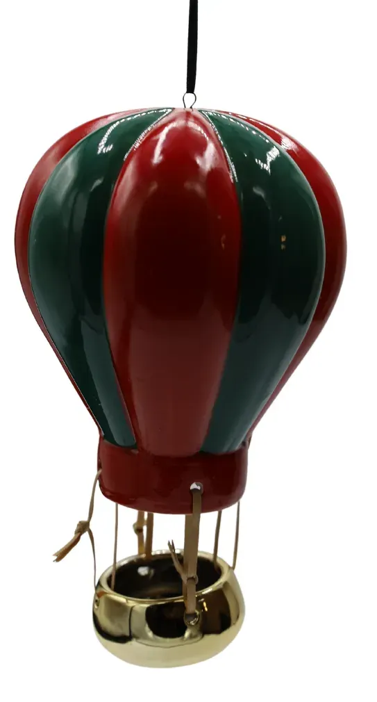 Zawieszka ceramiczna BALON czerwono-zielona
