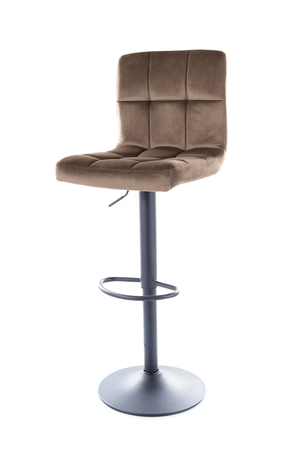 HOKER C-105 VELVET CZARNY STELAŻ / CIEMNY BEŻ BLUVEL 40 Signal — zdjęcie 2