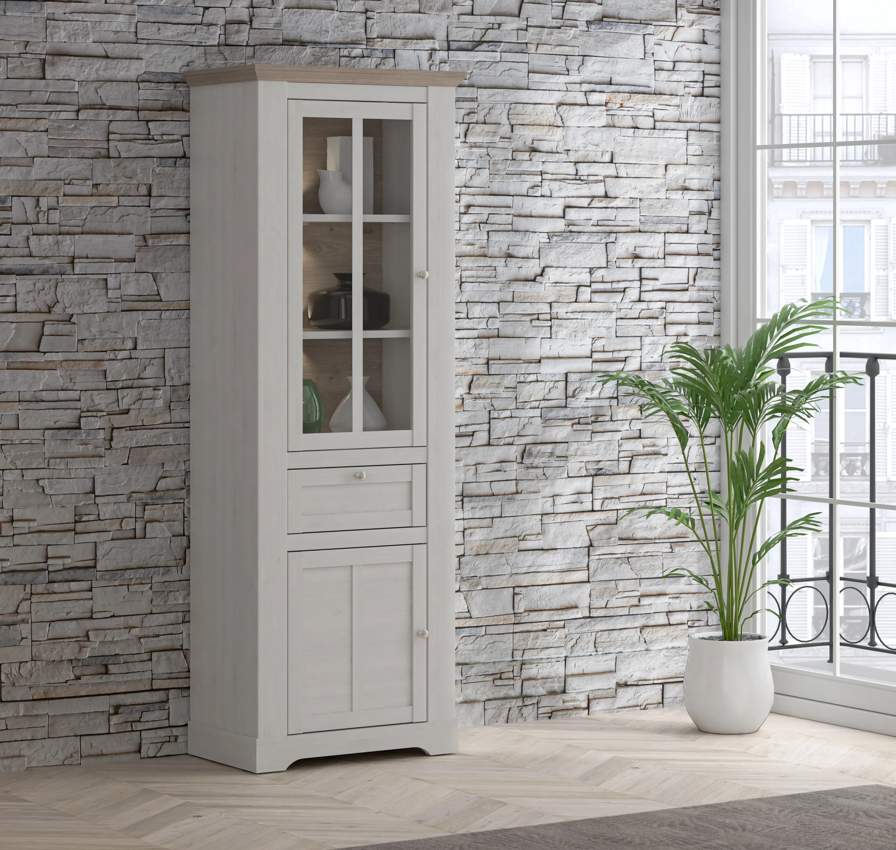 Witryna L ILOPPA Dąb Nelson TIQV711LB-J99 FORTE