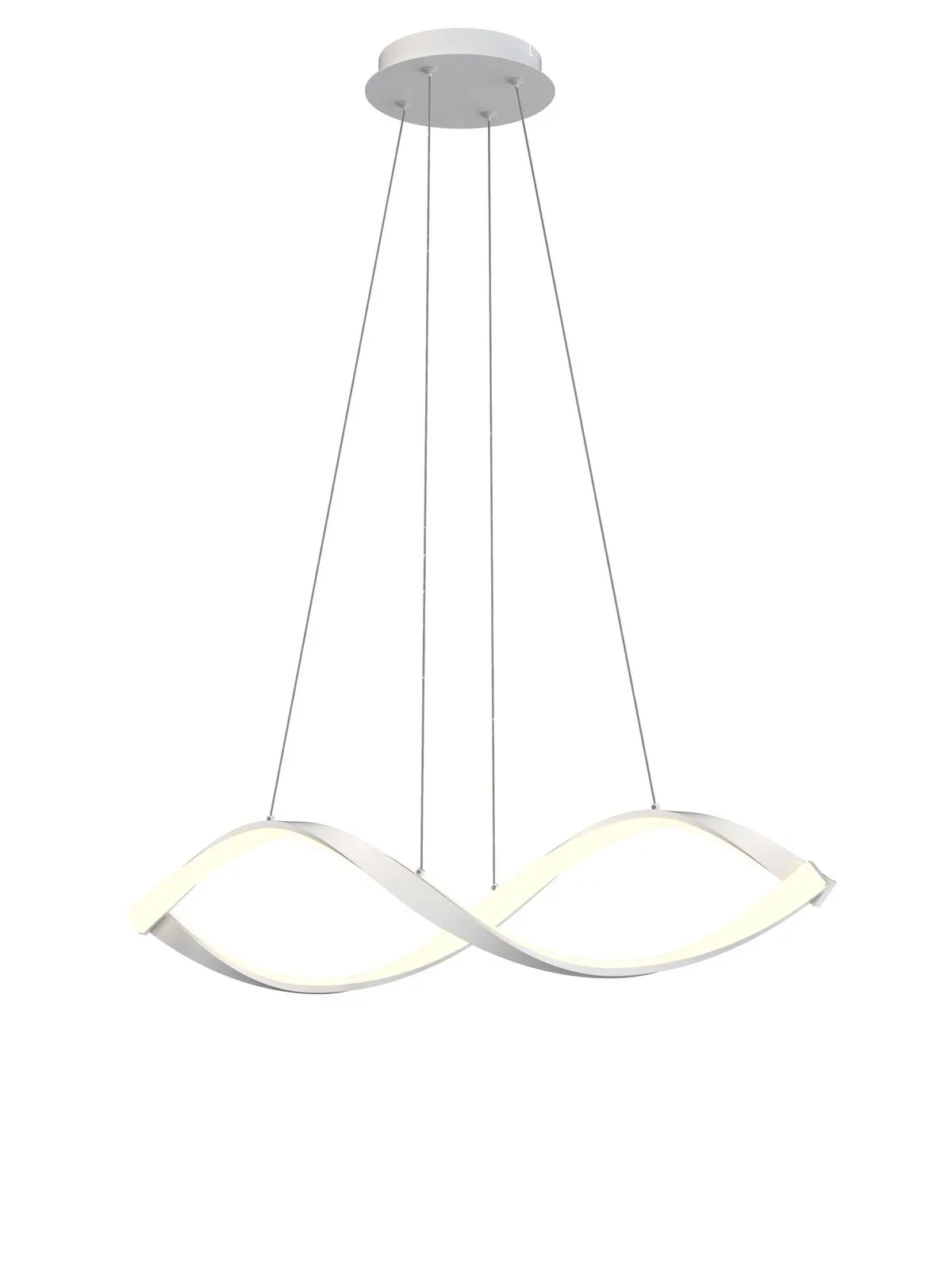 Aviano Lampa wisząca spiralna pozioma. Możliwość 3-stopniowego ściemniania włącznikiem naściennym (klik) Aviano Lampa wisząca spiralna pozioma. Możliwość 3-stopniowego ściemniania włącznikiem naściennym (klik)