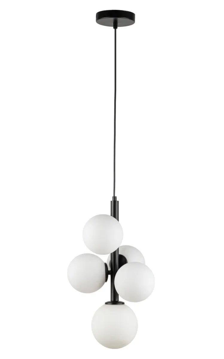 Lampa wisząca PERLA 5 czarna