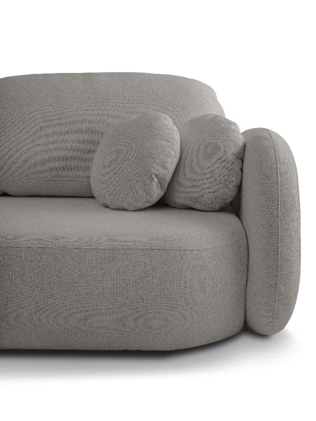 Sofa rozkładana z pojemnikiem OLIO SICURIO 238 cm ciemnoszara — zdjęcie 10