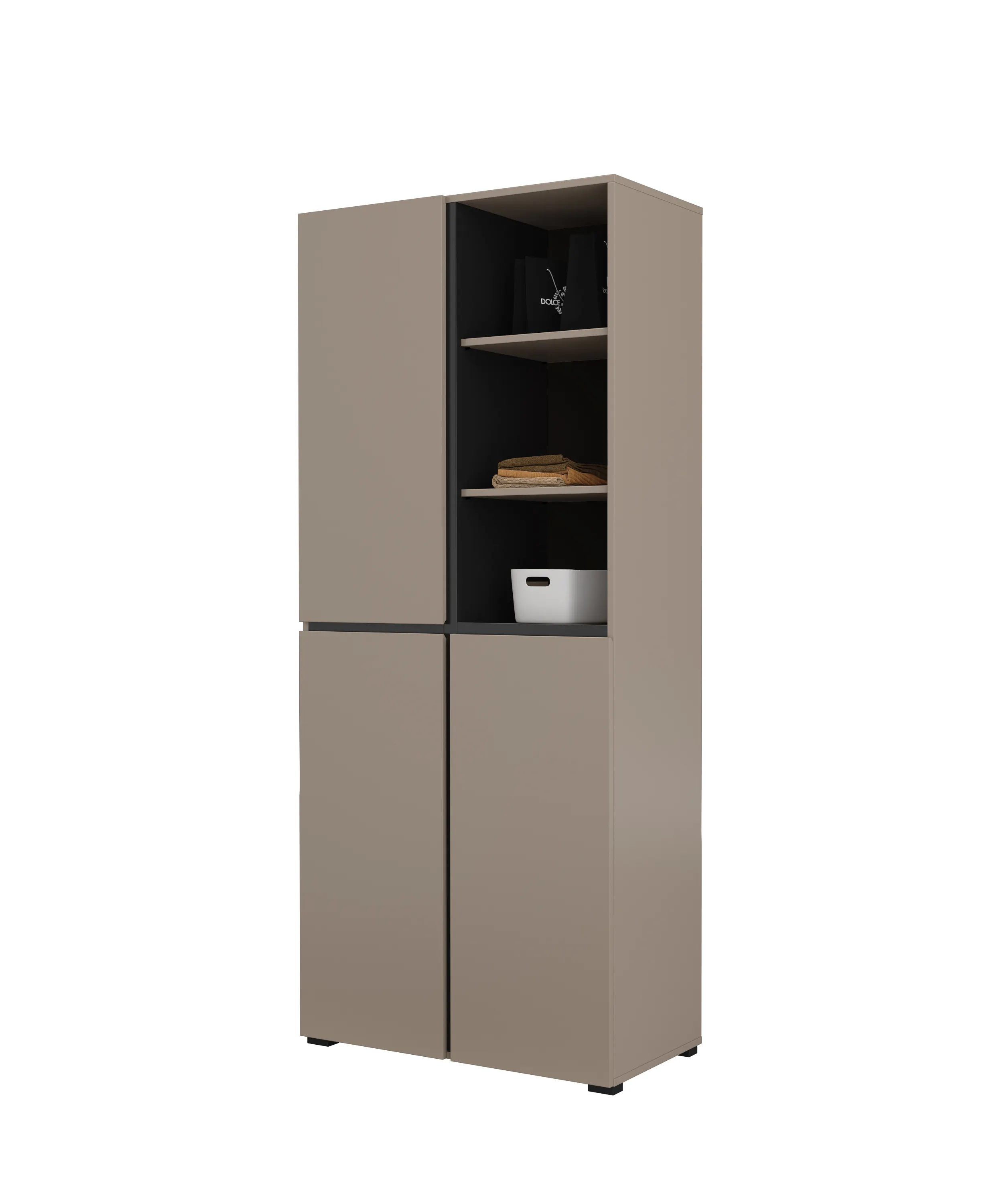 Regał 3-drzwiowy CROSS 80x183 congo beżowo-szary - 24CWMY88