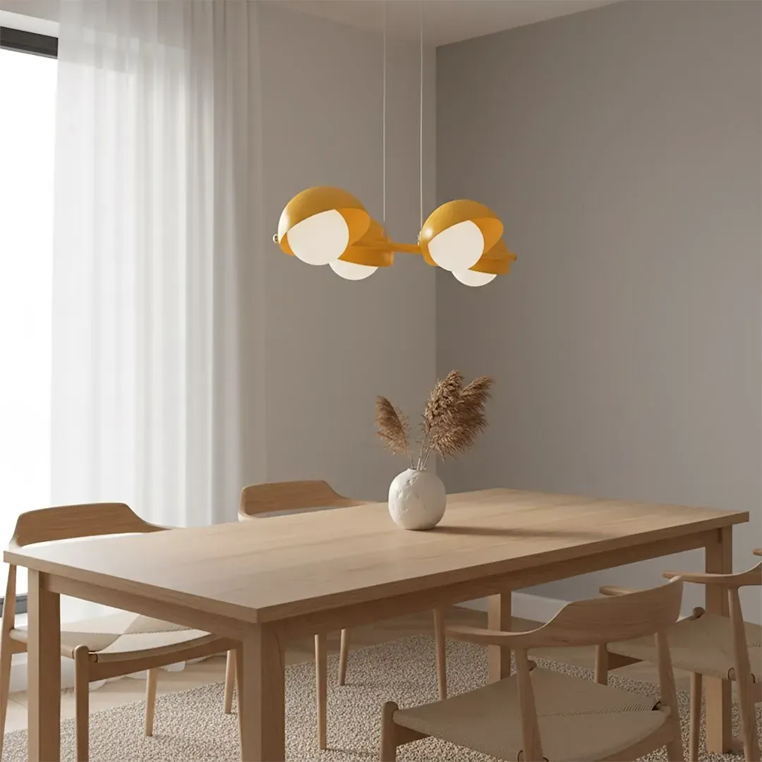 Lampa wisząca metalowa BOOM 4 pomarańczowa - 1591/4