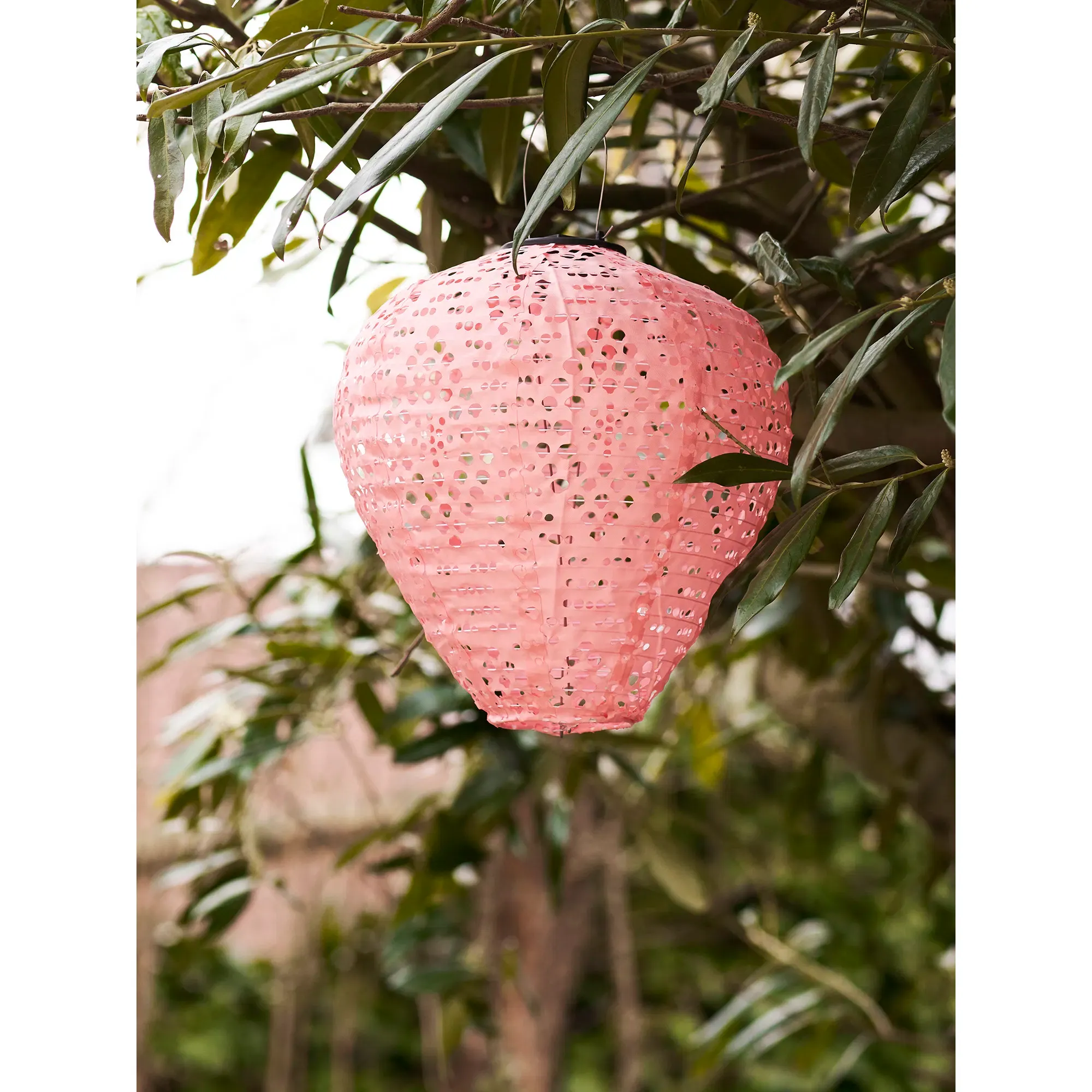 Lampa ogrodowa solarna GREATHAM - różowa - 6405111