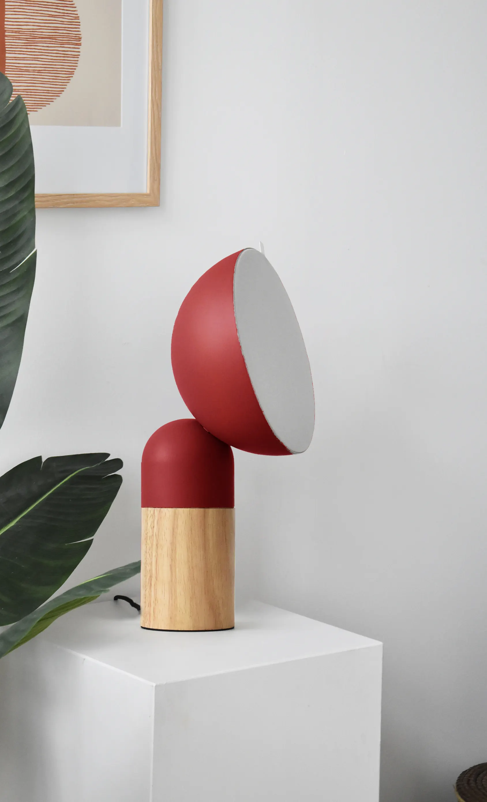 Lampka stojąca metalowa MAX z regulacją czerwona - LY04MAX/H36/R