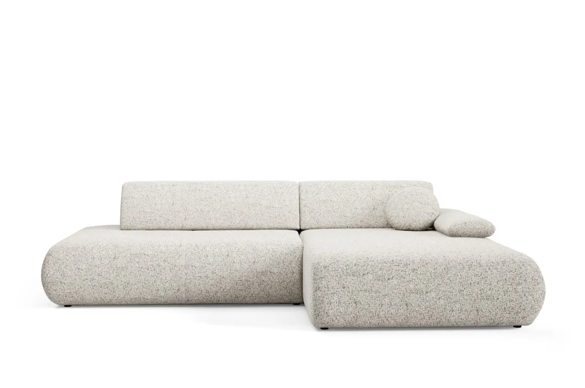 Narożnik rozkładany z pojemnikiem PUENTE 286 cm prawostronny beżowy - PUENTE_NAR_PUENTE06_P