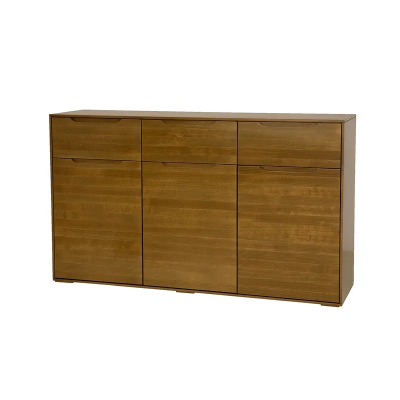 Komoda bukowa KD421 Szary DREWMAX - 33720