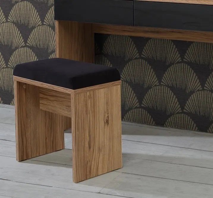 Taboret - ławka tapicerowana DALATE 45 cm dąb katania - OLNT011-D89