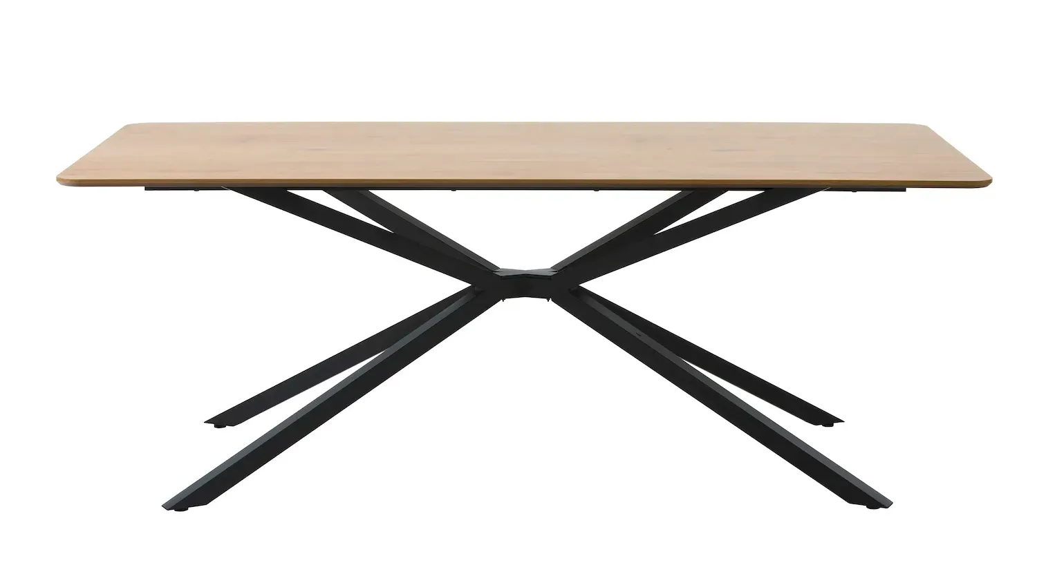 Stół CESURA 90x160 cm - naturalny, czarny - UN_53170000