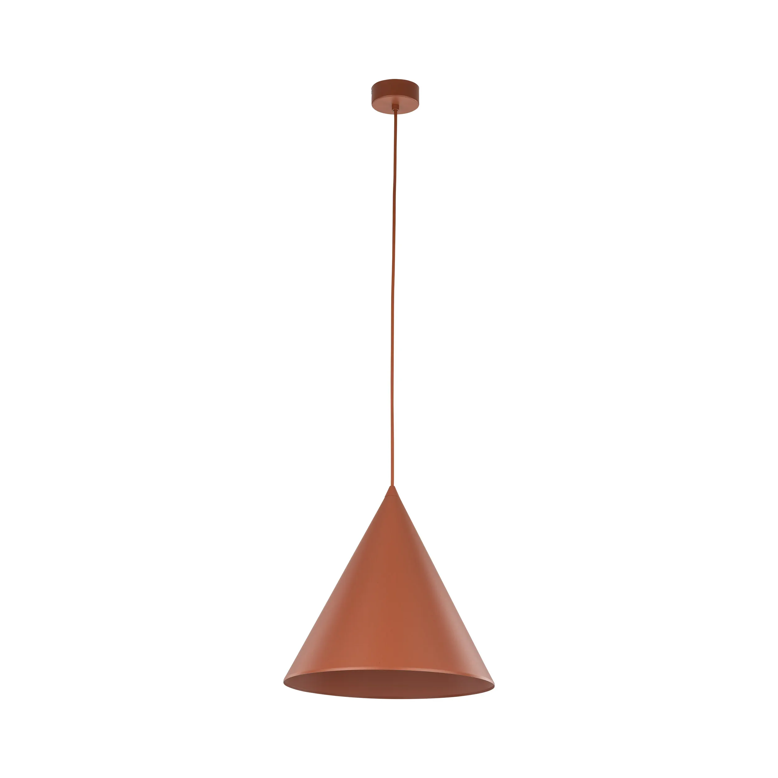 Lampa wisząca CONO ceglana metalowa 160x32cm