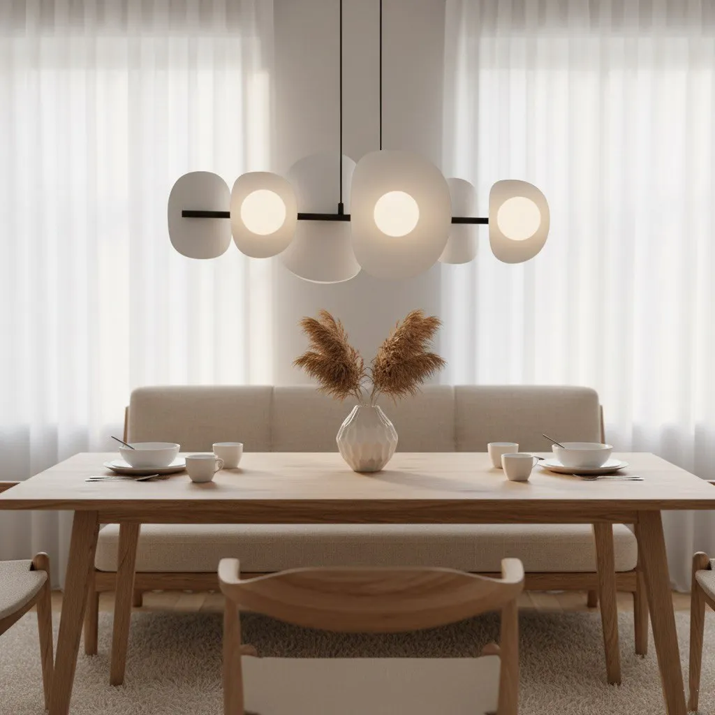 Lampa wisząca metalowa ELEMENTI 6 szara — zdjęcie 4