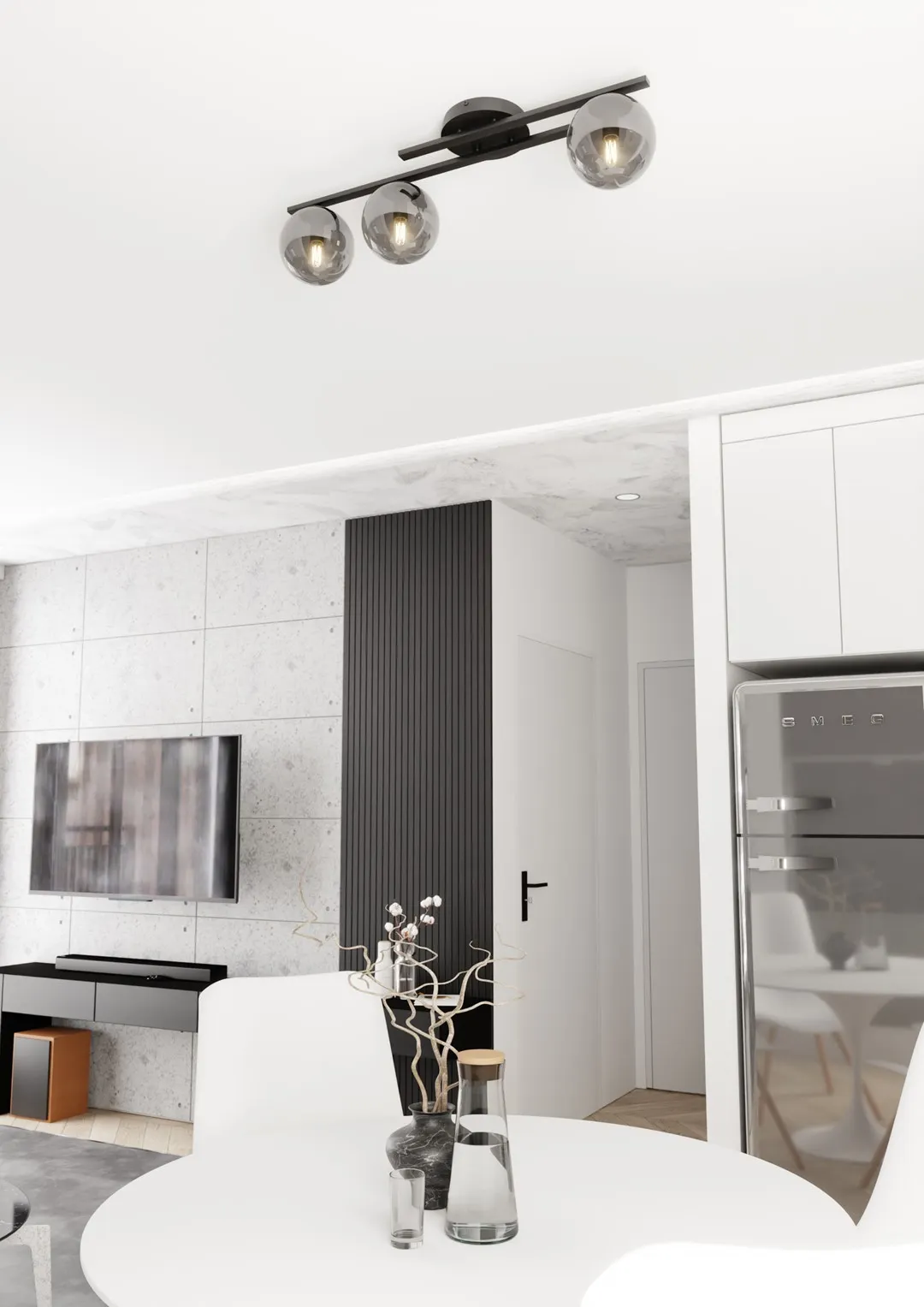 Lampa sufitowa kule KAIRO 3 BL GRAFIT - 1447/3