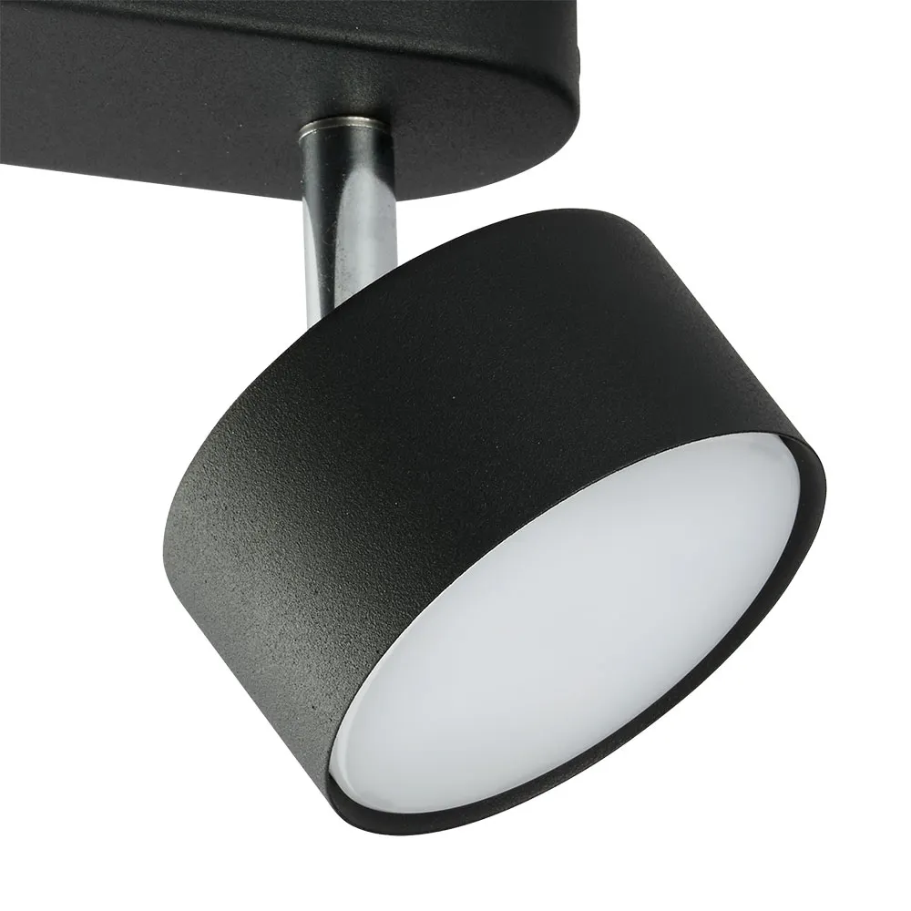 Lampa sufitowa CLARK czarna z chromowanymi elementami na listwie 32x14x11cm - TK_3403
