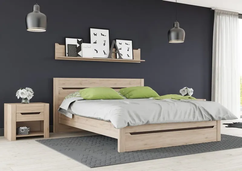 Szafka nocna DESJO 52 dąb sanremo 57x51x42cm - WG-100-0179