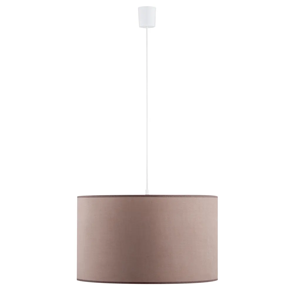 Lampa wisząca RONDO biała kremowy okrągły klosz 120x50cm