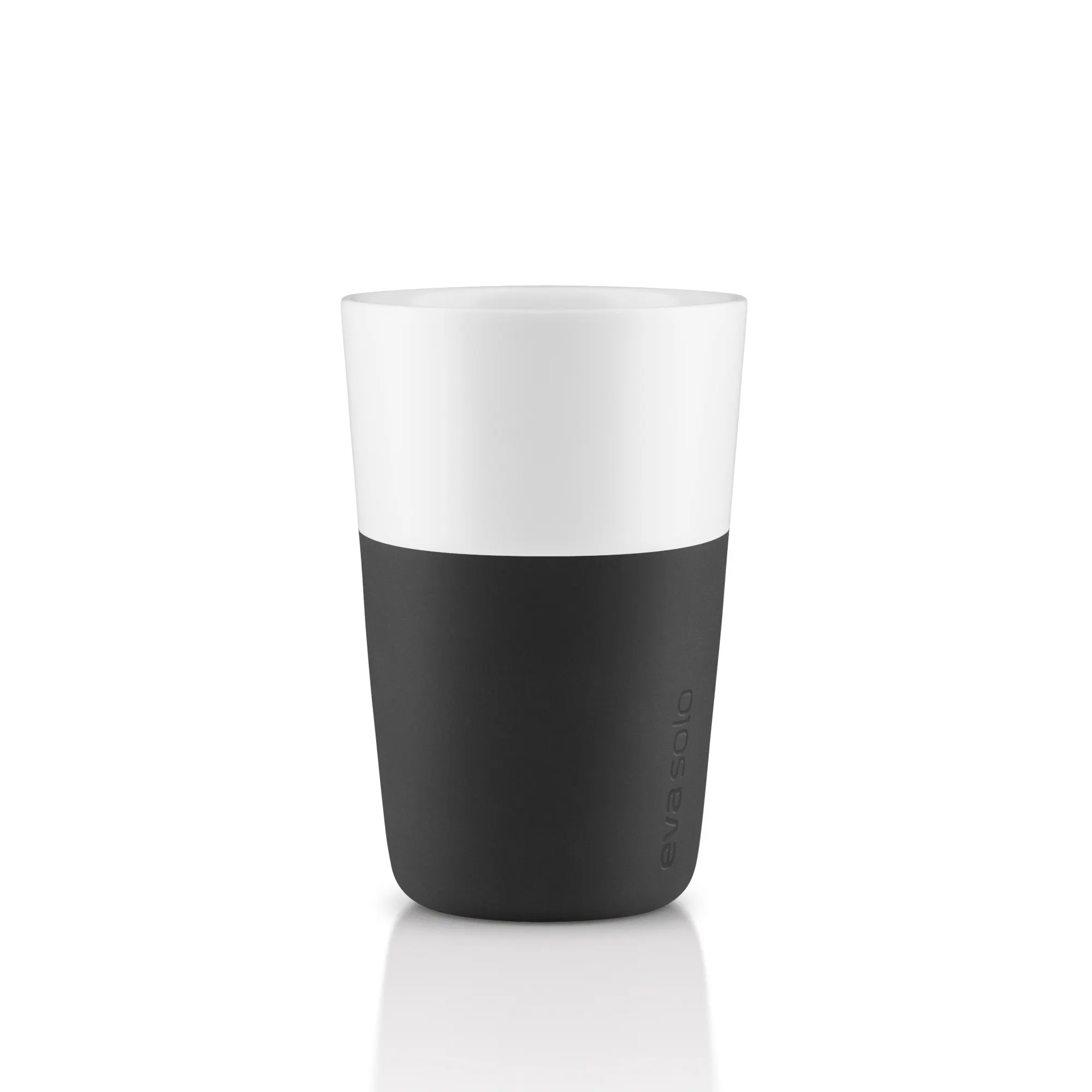 kubek, ceramika, czarny, dwukolorowy, wysoka pojemność