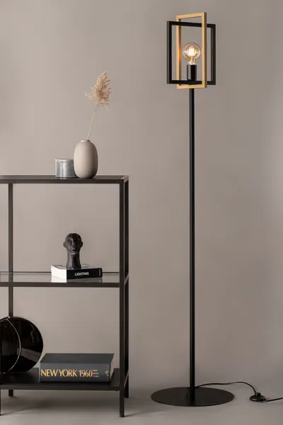Lampa podłogowa EDEN czarno-złota