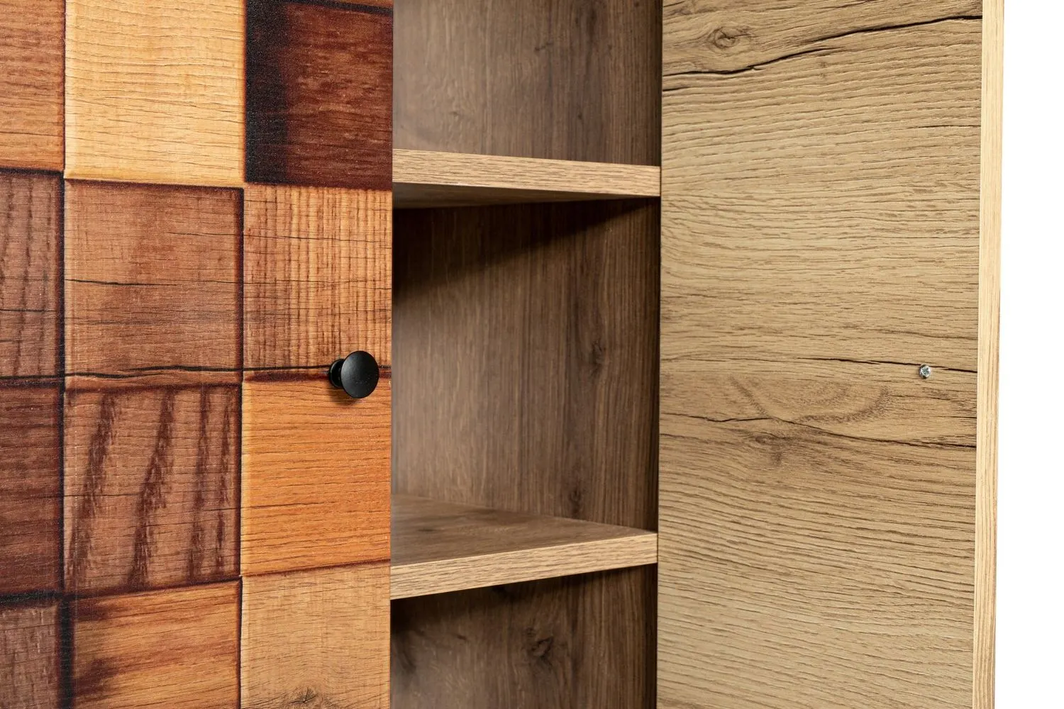 Szafka wielofunkcyjna 2-drzwiowa KOFIN HITITTE efekt drewna - ASI_854KLN4724