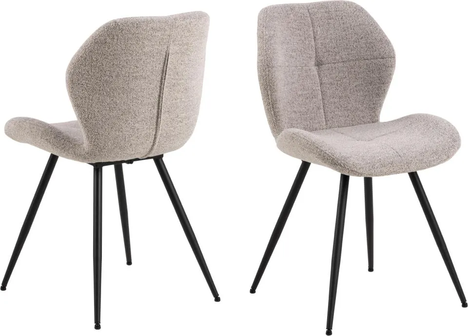 Krzesło Tozzi Beżowy- zam. błyskawiczny, Czarny ( zestaw 2 sztuk ) Krzesło Tozzi Beżowy- zam. błyskawiczny, Czarny ( zestaw 2 sztuk )