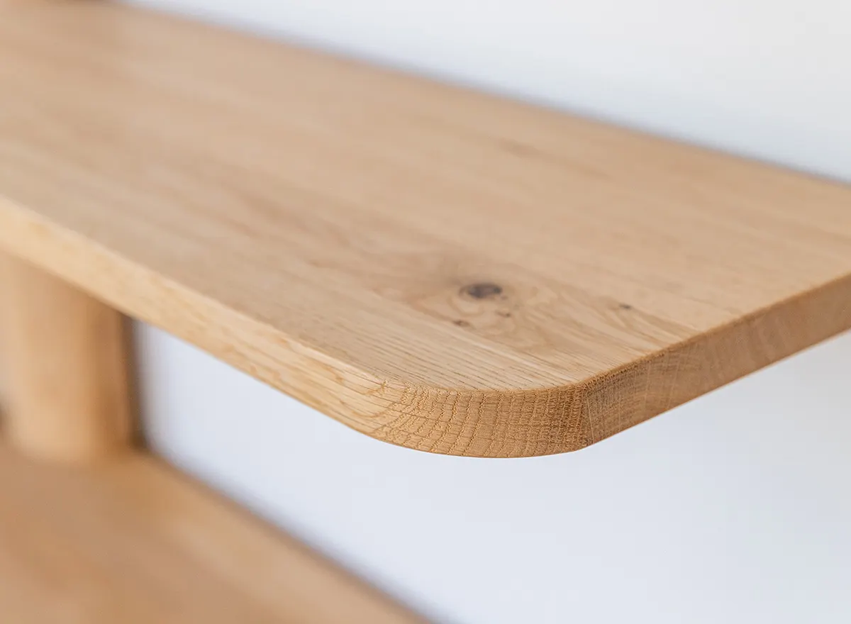 Półki wiszące drewniane DIVISIONE dąb olejowany - ZIDIV13