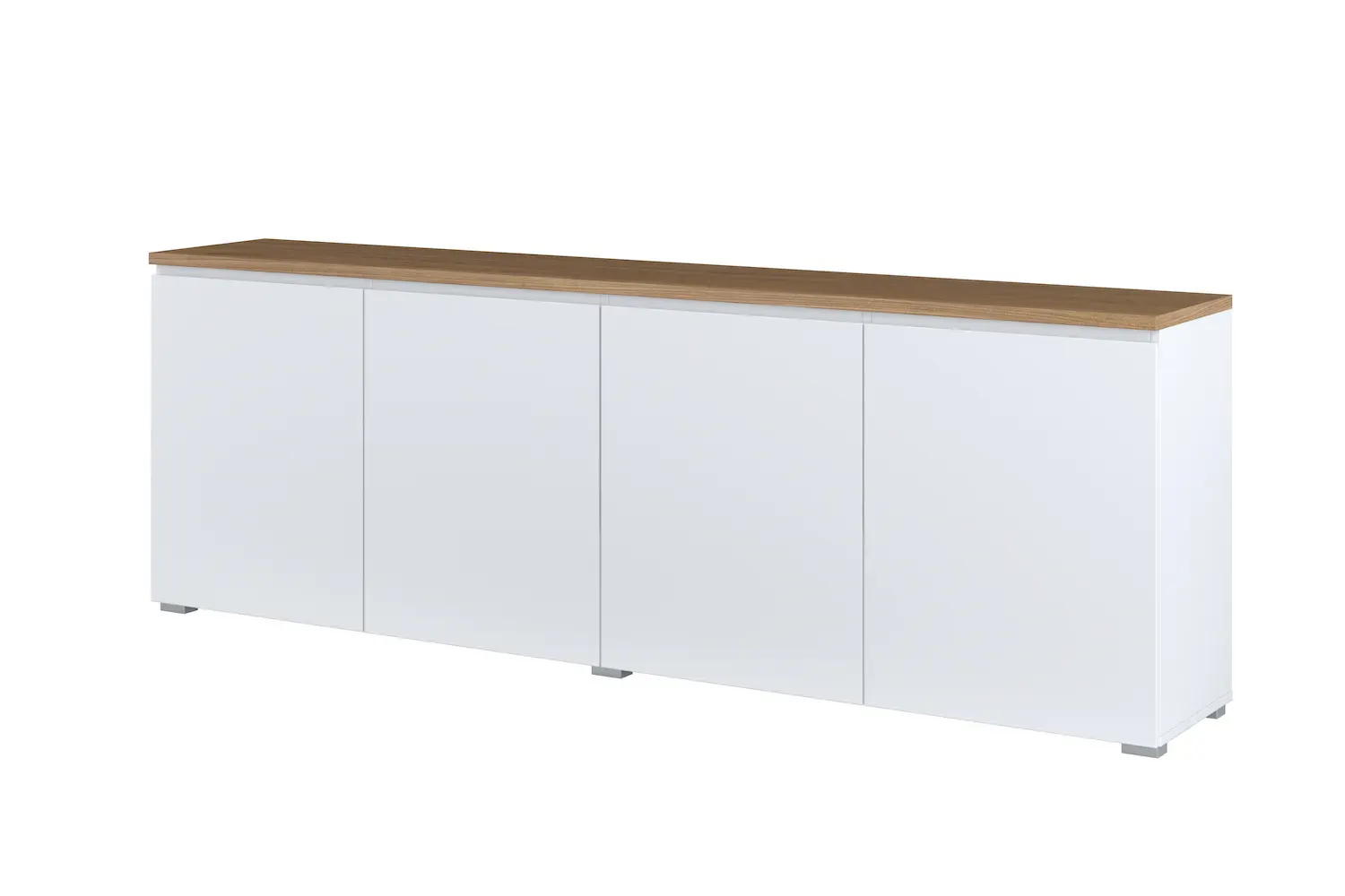 Komoda 4-drzwiowa z MODO 200cm biały dąb mauvella