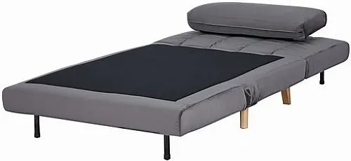 Fotel rozkładany z poduszką BILLY VELVET szary tap.139 buk Signal — zdjęcie 16