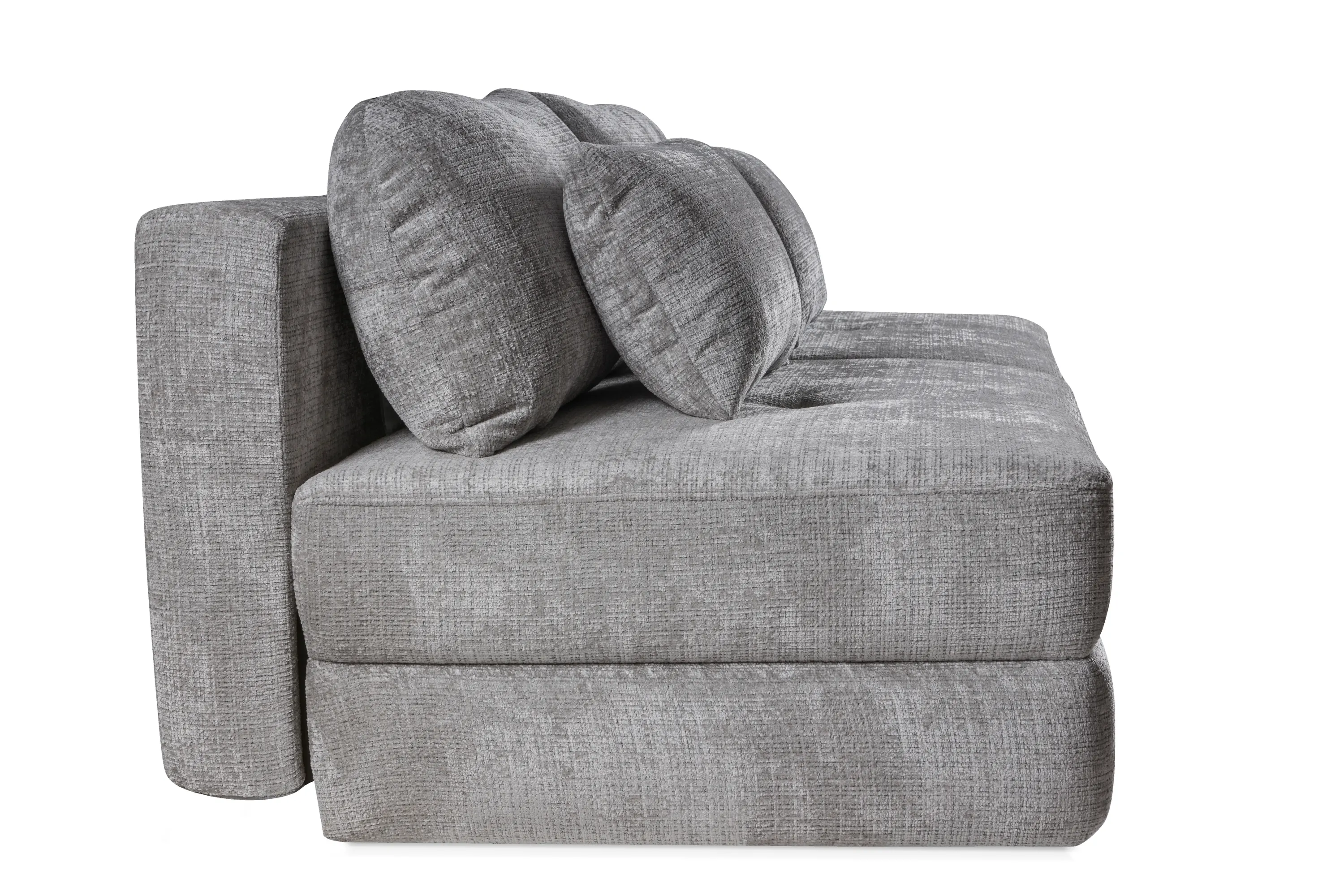 Sofa rozkładana RAMARO z powiększoną powierzchnią spania Cremona 81 - szara - RAMARO_SO_CREMONA81