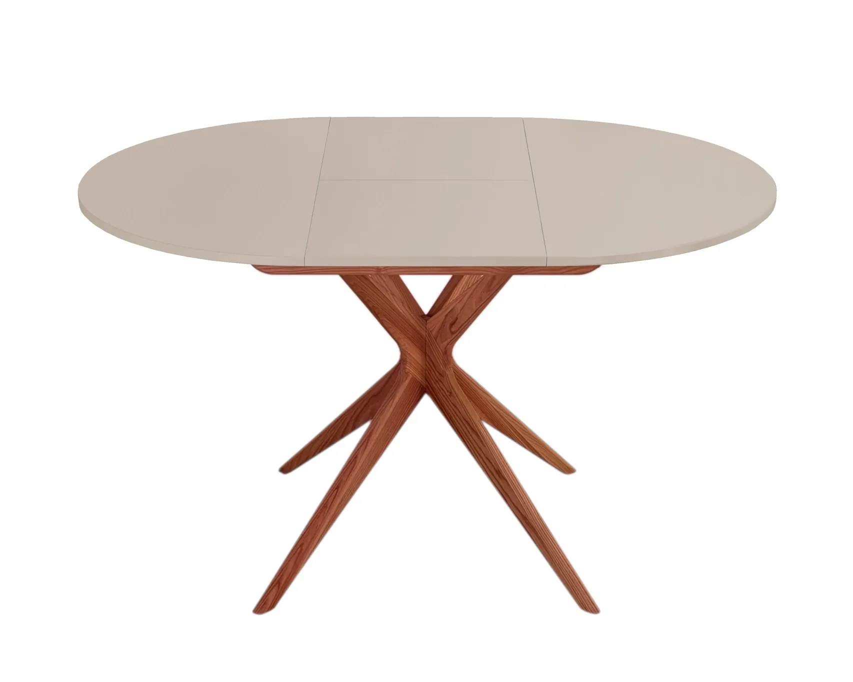 Rozsuwany okrągły stół JUBI 90cm dąb beżowy Rozsuwany okrągły stół JUBI 90cm dąb beżowy