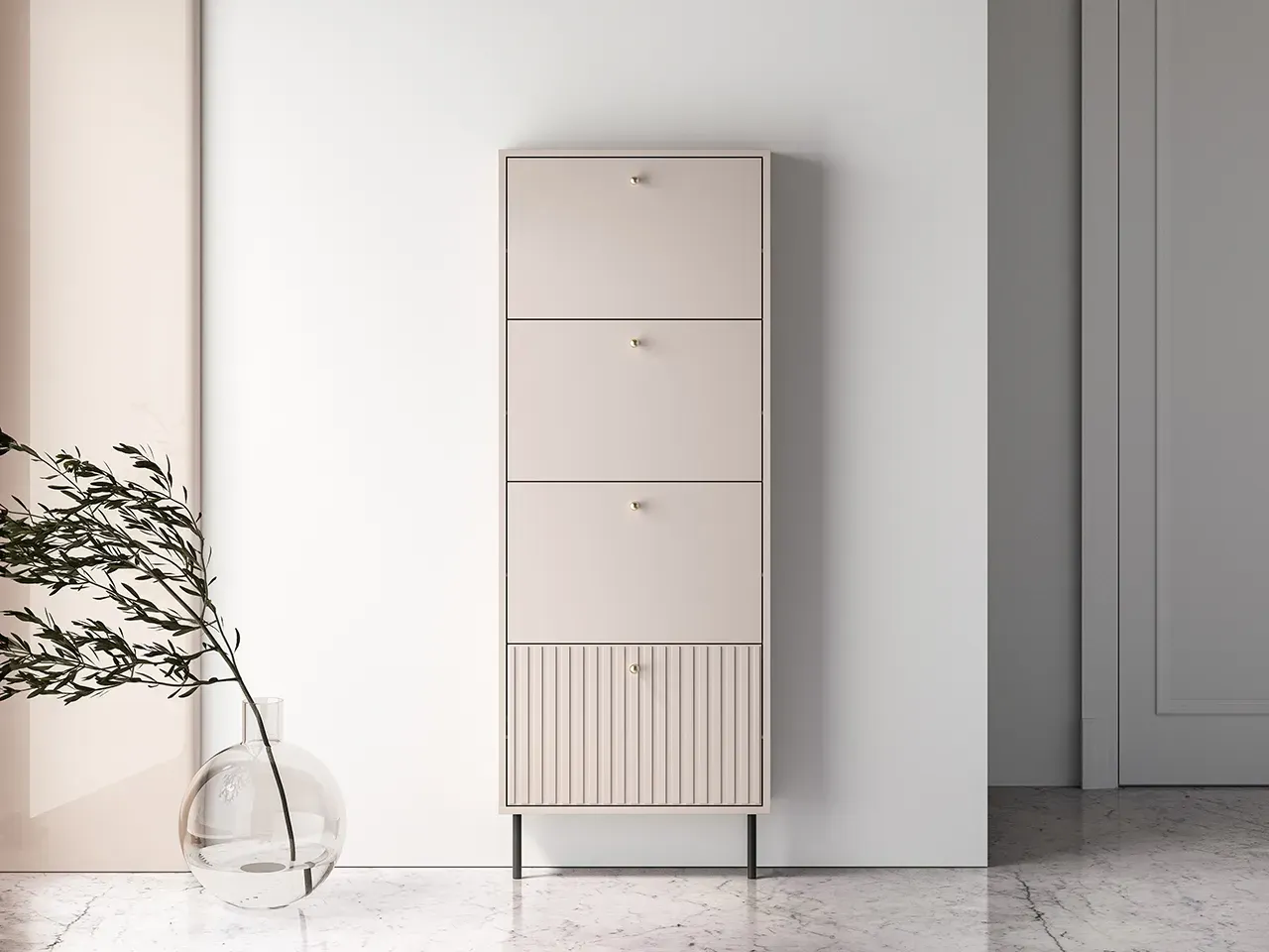 Szafka na buty z 4 klapami SOPHIE 26 cashmere - 1SOPH26-001