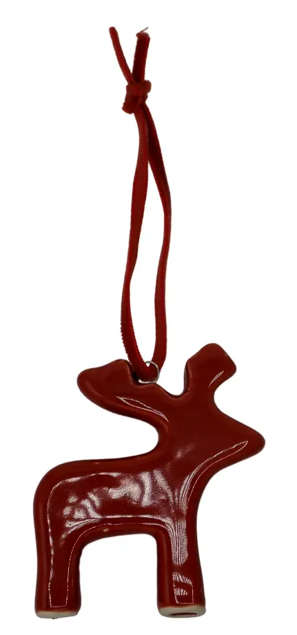 Zawieszka ceramiczna RENIFER czerwony Zawieszka ceramiczna RENIFER czerwony