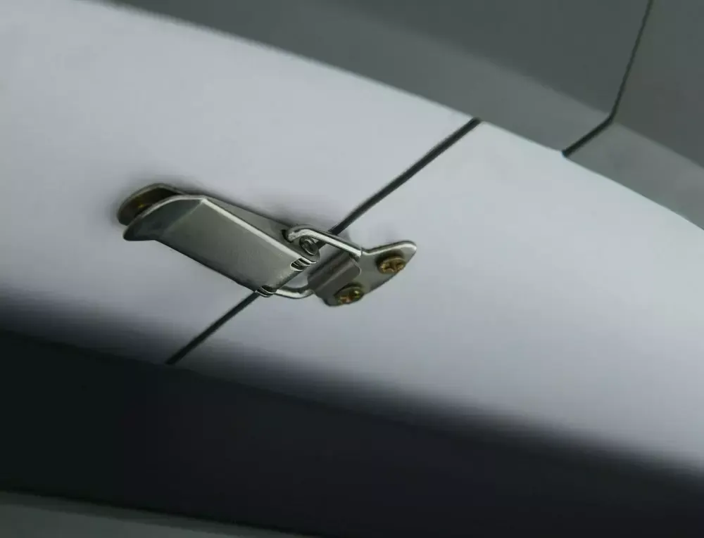 Stół okrągły rozkładany ANGEL II 120x120-160 szary efekt marmuru stelaż czarny - ANGELIISZC120