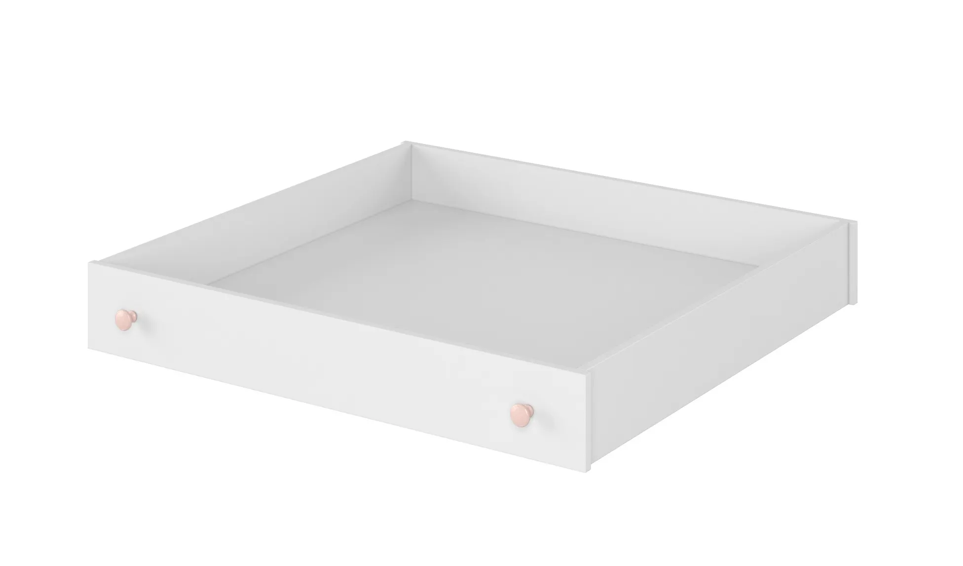 Szuflada do łóżka LUNA LN-09 biało-różowa