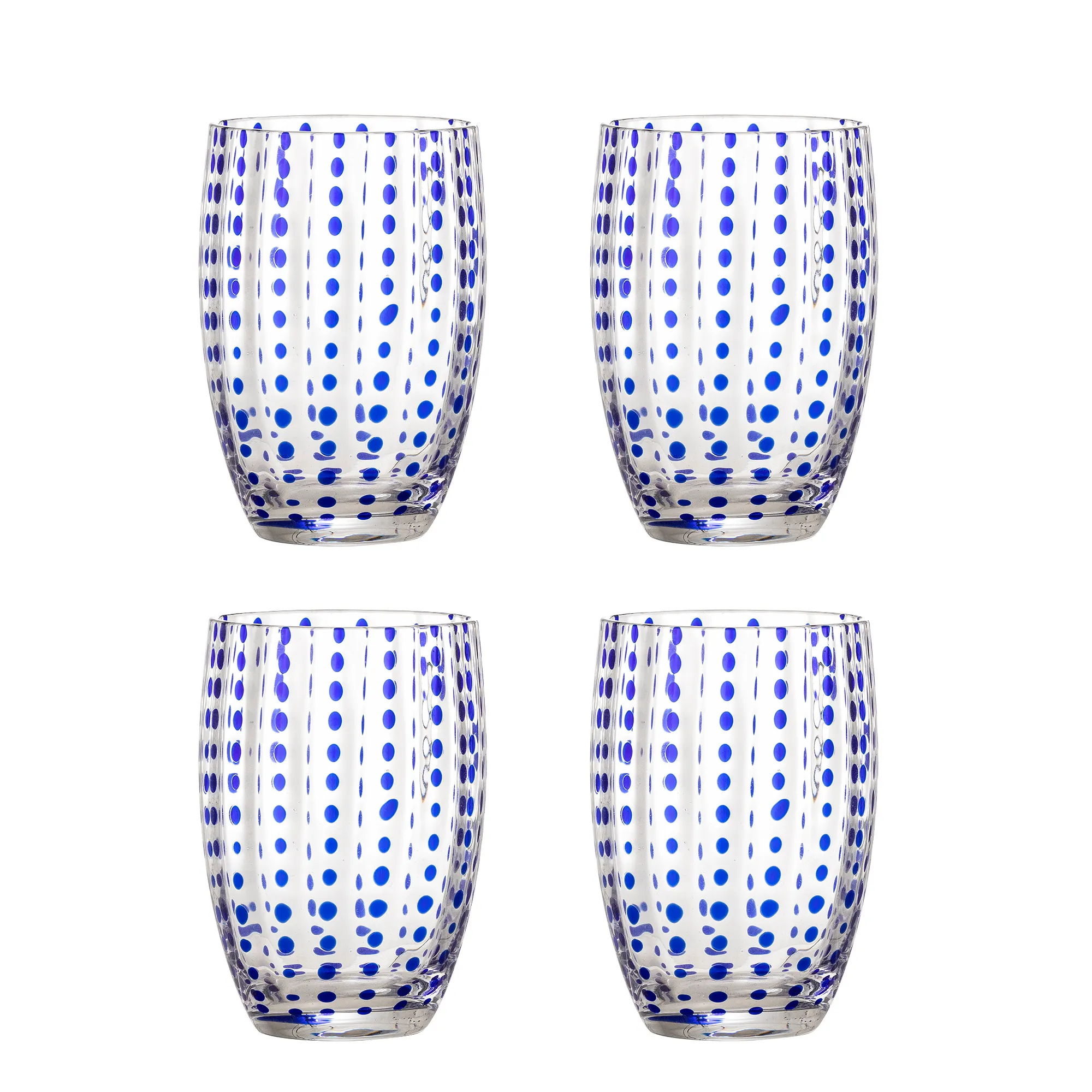 Szklanki BRINLEY 350ml zestaw 4szt. niebieski Szklanki BRINLEY 350ml zestaw 4szt. niebieski