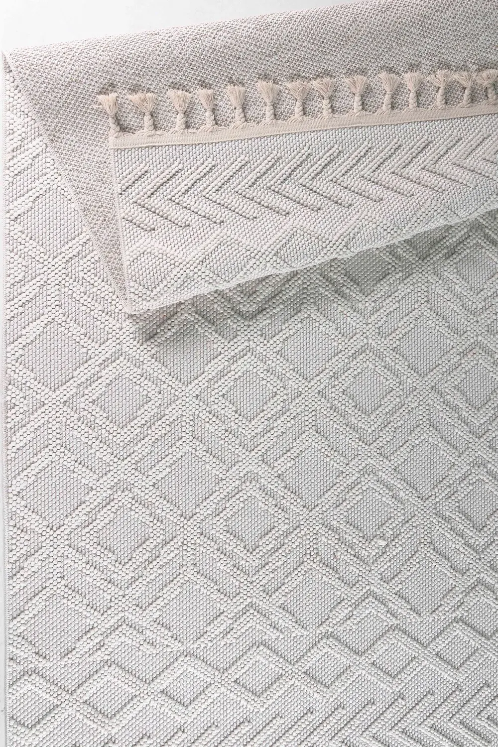 Dywan 160 x 230 POLKA biały